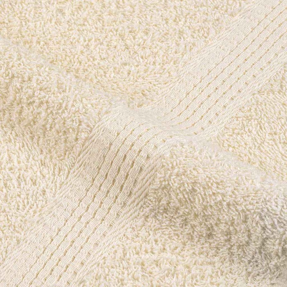 Toallas de Baño 10 uds Crema 100x150 cm 360 g/m² 100%
