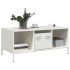 Mesa de centro acero laminado en frío blanco 101,5x50x43,5