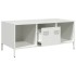 Mesa de centro acero laminado en frío blanco 101,5x50x43,5