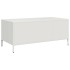 Mesa de centro acero laminado en frío blanco 101,5x50x43,5