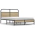 Estructura de cama sin colchón 120x190 cm madera roble