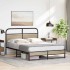Estructura de cama sin colchón 120x190 cm madera roble