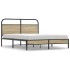 Estructura de cama sin colchón 160x200 cm madera roble