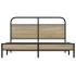 Estructura de cama sin colchón 160x200 cm madera roble