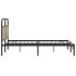 Estructura de cama sin colchón 160x200 cm madera roble