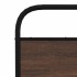 Estructura de cama sin colchón metal marrón roble 140x190