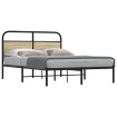 Estructura de cama sin colchón 120x190 cm madera roble Sonoma