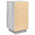Mesillas de noche 2 uds con 2 cajones gris sonoma 36x36x68