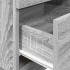 Mesillas de noche 2 uds con 2 cajones gris sonoma 36x36x68