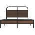 Estructura de cama sin colchón 120x190 cm madera marrón
