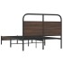 Estructura de cama sin colchón 120x190 cm madera marrón