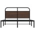 Estructura de cama sin colchón 160x200 cm madera marrón