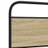 Estructura de cama sin colchón metal roble Sonoma 160x200
