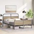 Estructura de cama sin colchón 120x200 cm madera roble