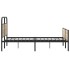 Estructura de cama sin colchón 120x200 cm madera roble