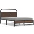 Estructura de cama sin colchón 140x190 cm madera marrón