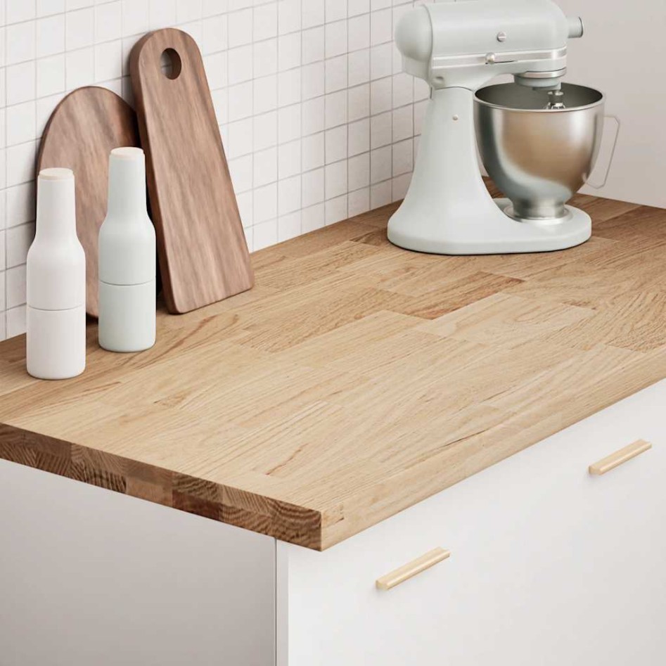 Encimera de cocina rectangular madera maciza