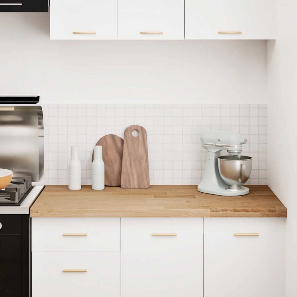 Encimera de cocina rectangular madera maciza