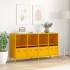 Aparador acero laminado en frío amarillo mostaza 135x39x73,5
