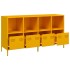 Aparador acero laminado en frío amarillo mostaza 135x39x73,5