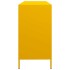 Aparador acero laminado en frío amarillo mostaza 135x39x73,5