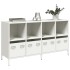 Aparador de acero laminado en frío blanco 135x39x73,5