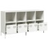 Aparador de acero laminado en frío blanco 135x39x73,5