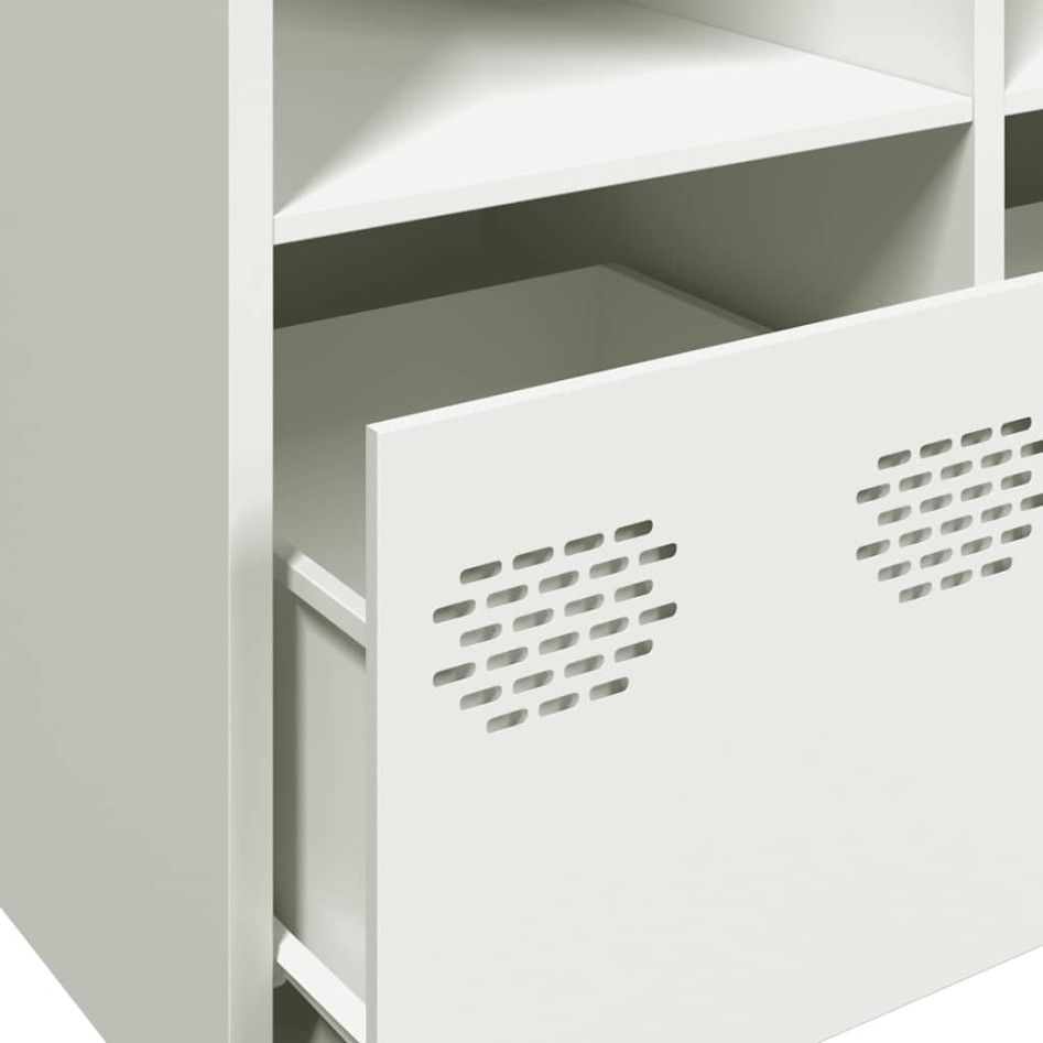 Aparador de acero laminado en frío blanco 135x39x73,5