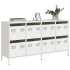 Aparador de acero laminado en frío blanco 135x39x73,5