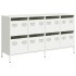 Aparador de acero laminado en frío blanco 135x39x73,5