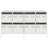 Aparador de acero laminado en frío blanco 135x39x73,5