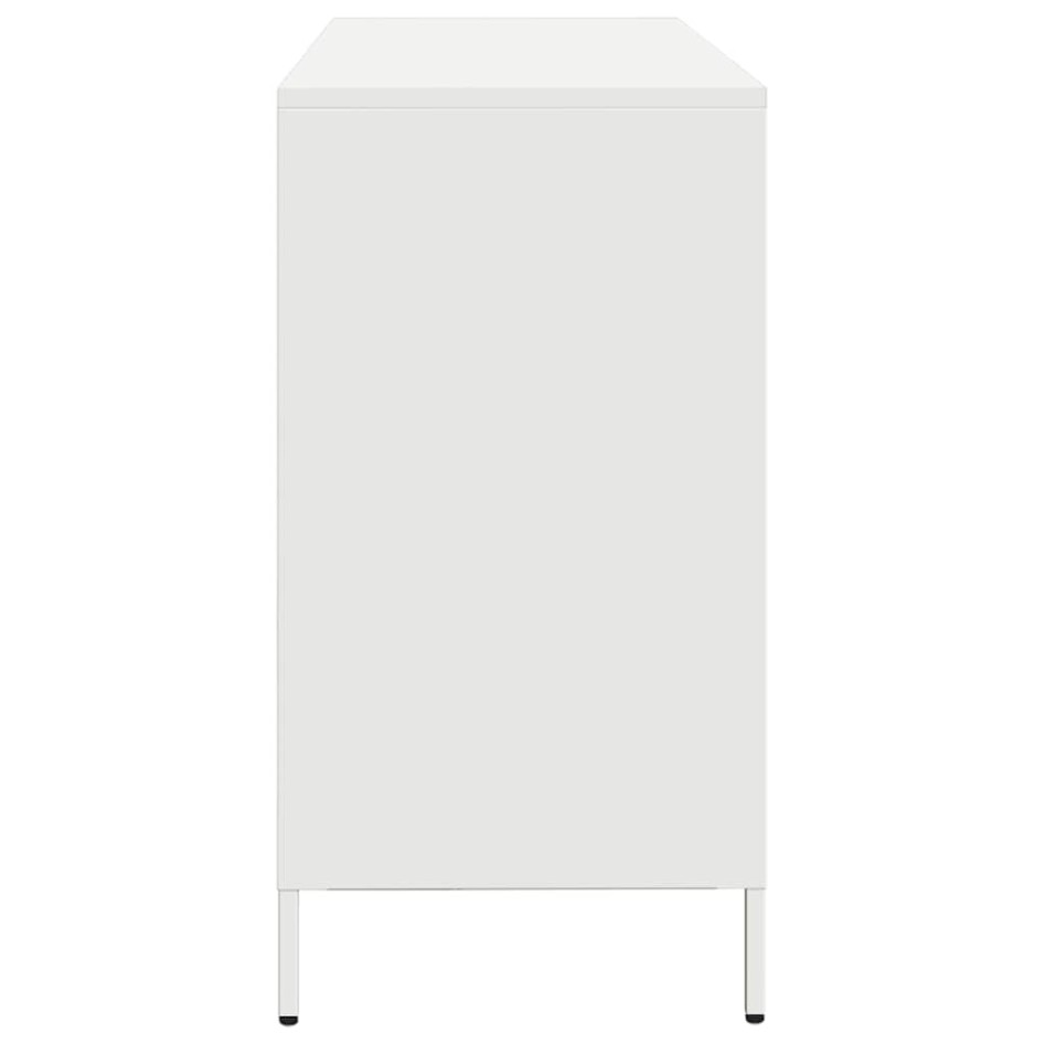 Aparador de acero laminado en frío blanco 135x39x73,5