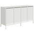 Aparador de acero laminado en frío blanco 135x39x73,5