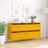 Aparador acero laminado en frío amarillo mostaza 135x39x73,5
