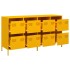 Aparador acero laminado en frío amarillo mostaza 135x39x73,5
