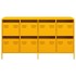 Aparador acero laminado en frío amarillo mostaza 135x39x73,5