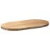 Tablero de mesa ovalado madera maciza de roble 100x50x4