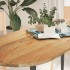 Tablero de mesa ovalado madera maciza de roble 140x60x2