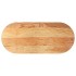 Tablero de mesa ovalado madera maciza de roble 140x60x2