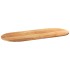 Tablero de mesa ovalado madera maciza de roble 140x60x2