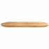 Tablero de mesa ovalado madera maciza de roble 140x60x2