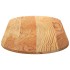 Tablero de mesa ovalado madera maciza de roble 140x60x2