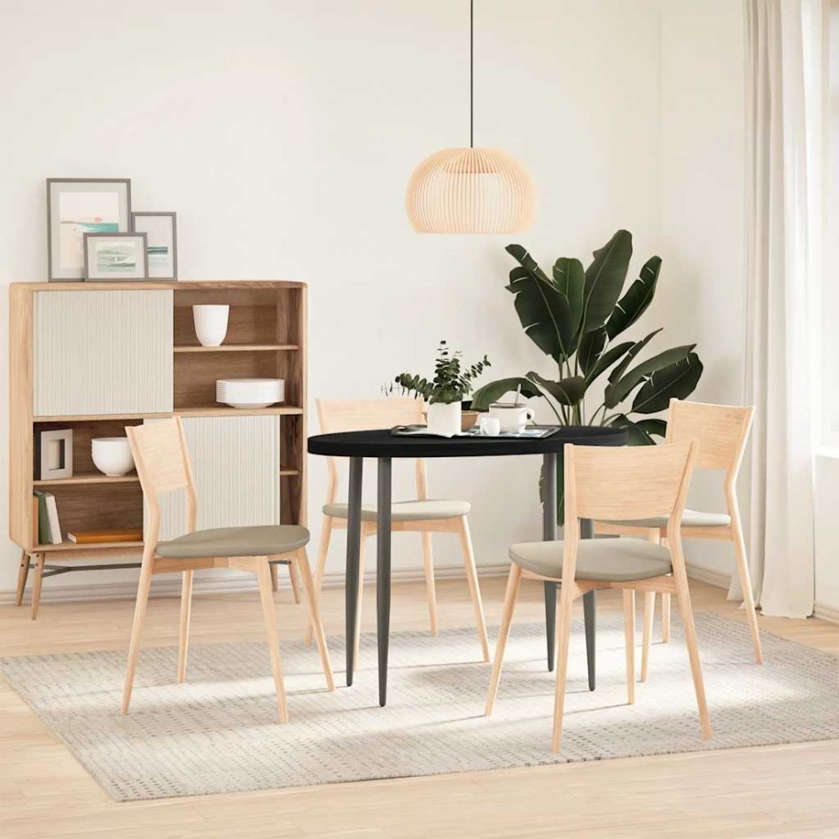 Tablero de mesa ovalado madera maciza de roble 100x50x4