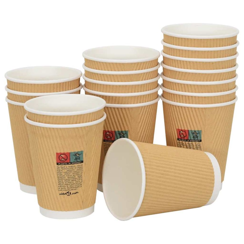 Vasos de café de papel con tapa 1000 uds 12oz