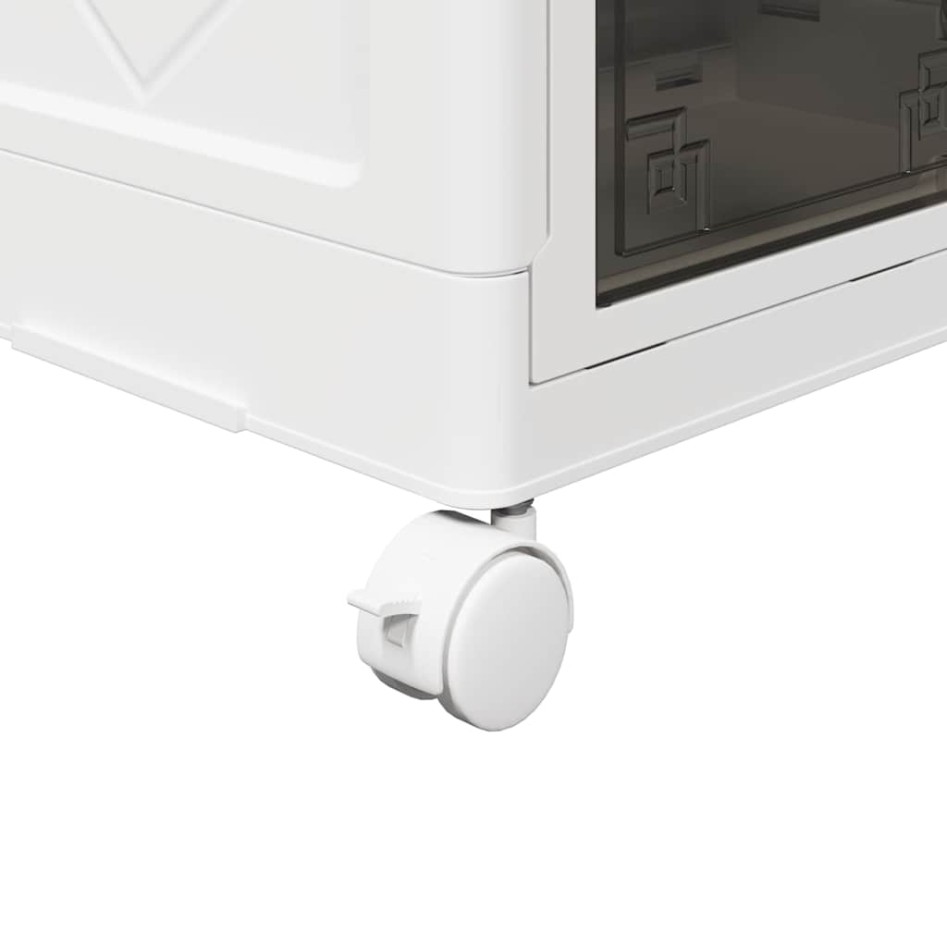 Caja de almacenaje apilable con ruedas 4niveles