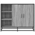 Aparador de madera de ingeniería gris Sonoma 92x35x76