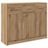 Aparador de madera de ingeniería roble artisan 91x28x75