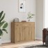 Aparador de madera de ingeniería roble artisan 91x28x75