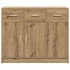 Aparador de madera de ingeniería roble artisan 91x28x75