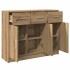 Aparador de madera de ingeniería roble artisan 91x28x75